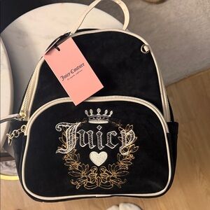 NWT Juicy Couture Heritage Black Backpack